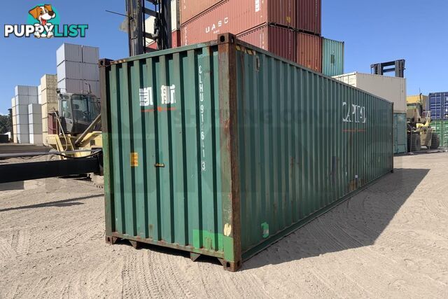 40' HIGH CUBE SHIPPING CONTAINER - in Chinchilla