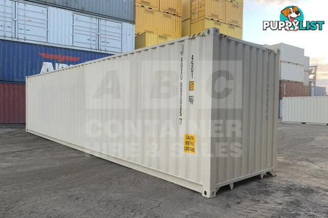 40' HIGH CUBE SHIPPING CONTAINER (STEEL FLOOR) - in Brisbane