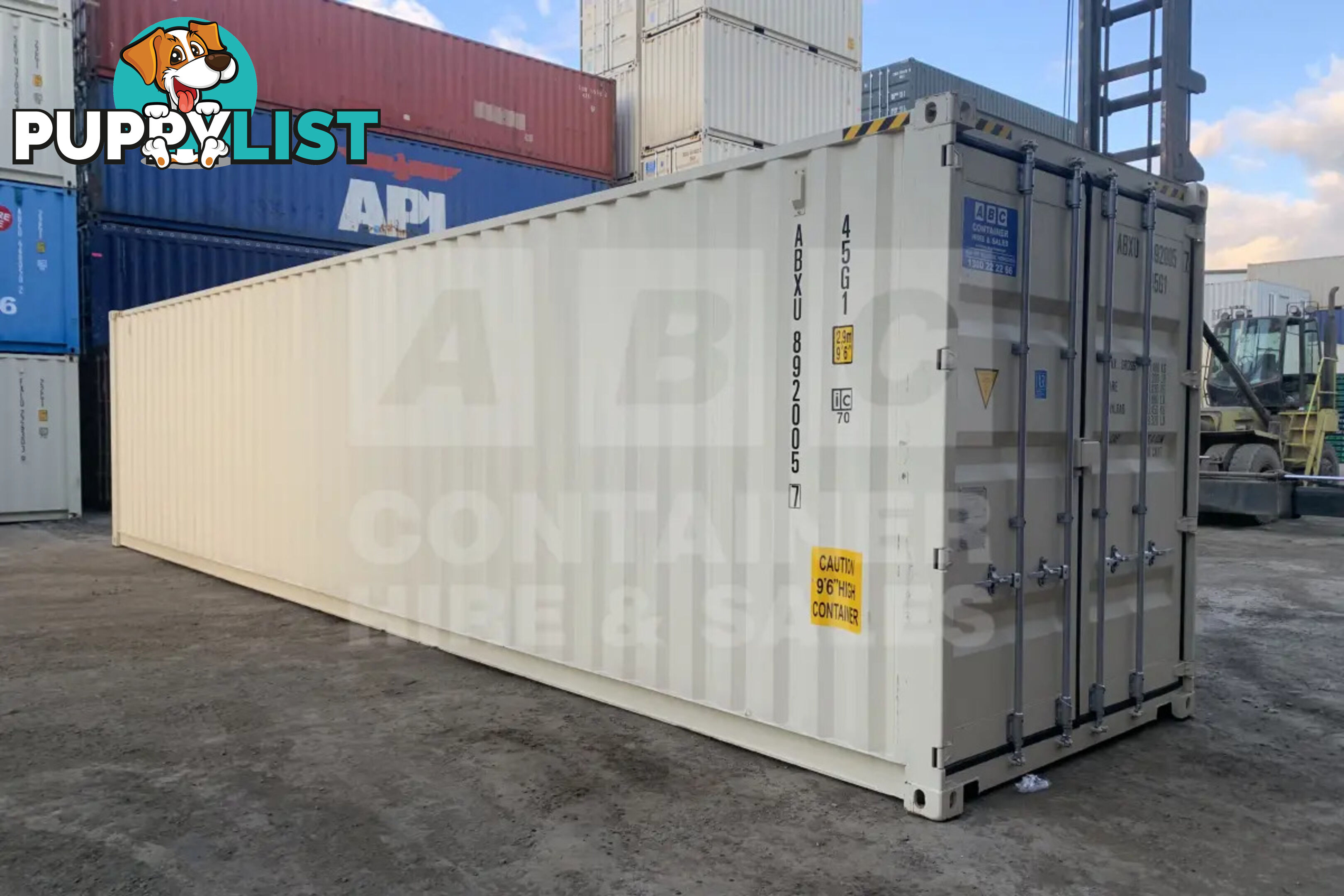 40' HIGH CUBE SHIPPING CONTAINER (STEEL FLOOR) - in Brisbane