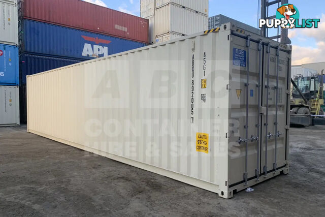 40' HIGH CUBE SHIPPING CONTAINER (STEEL FLOOR) - in Brisbane