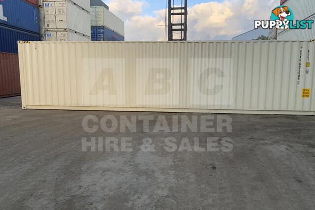 40' HIGH CUBE SHIPPING CONTAINER (STEEL FLOOR) - in Brisbane