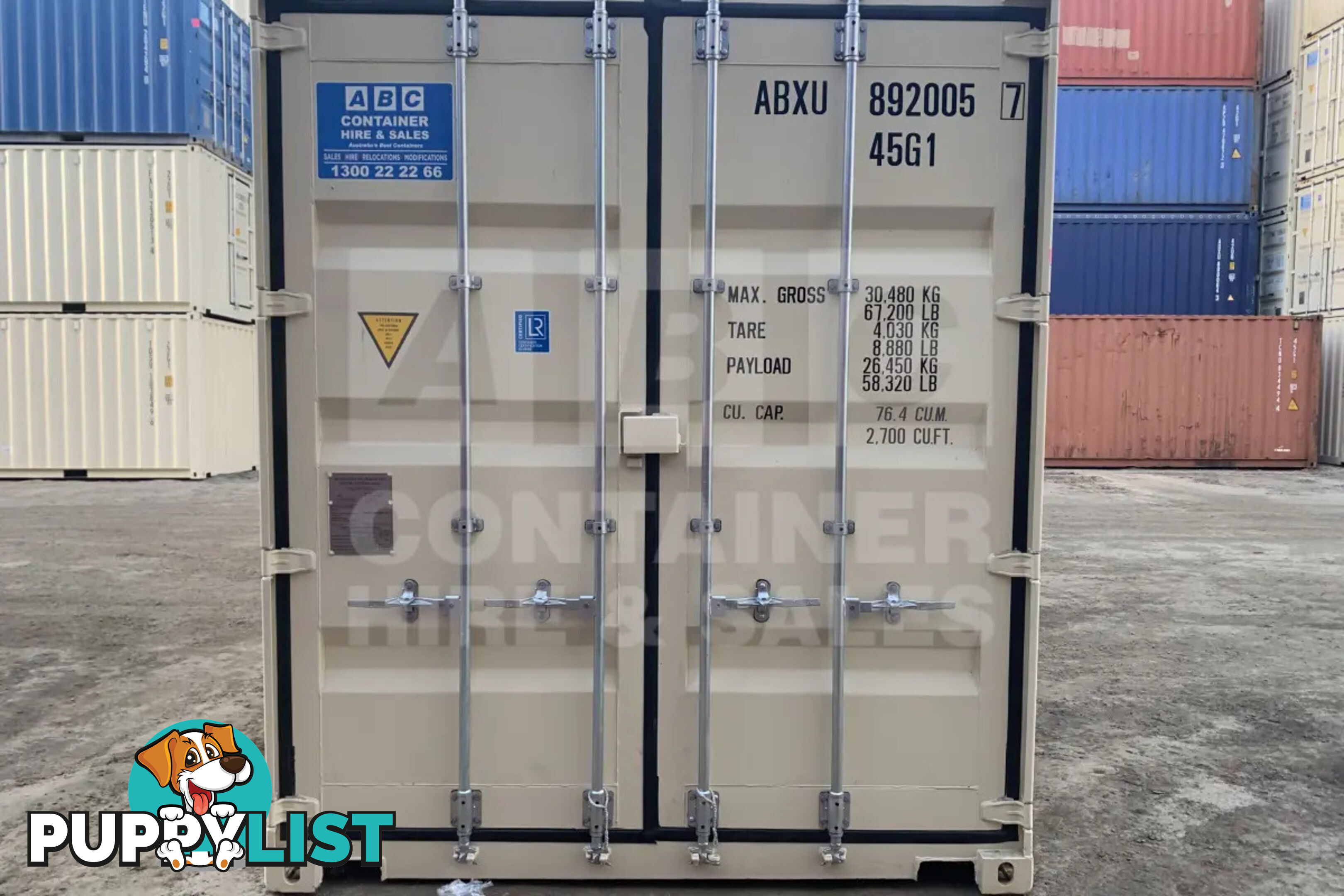 40' HIGH CUBE SHIPPING CONTAINER (STEEL FLOOR) - in Brisbane