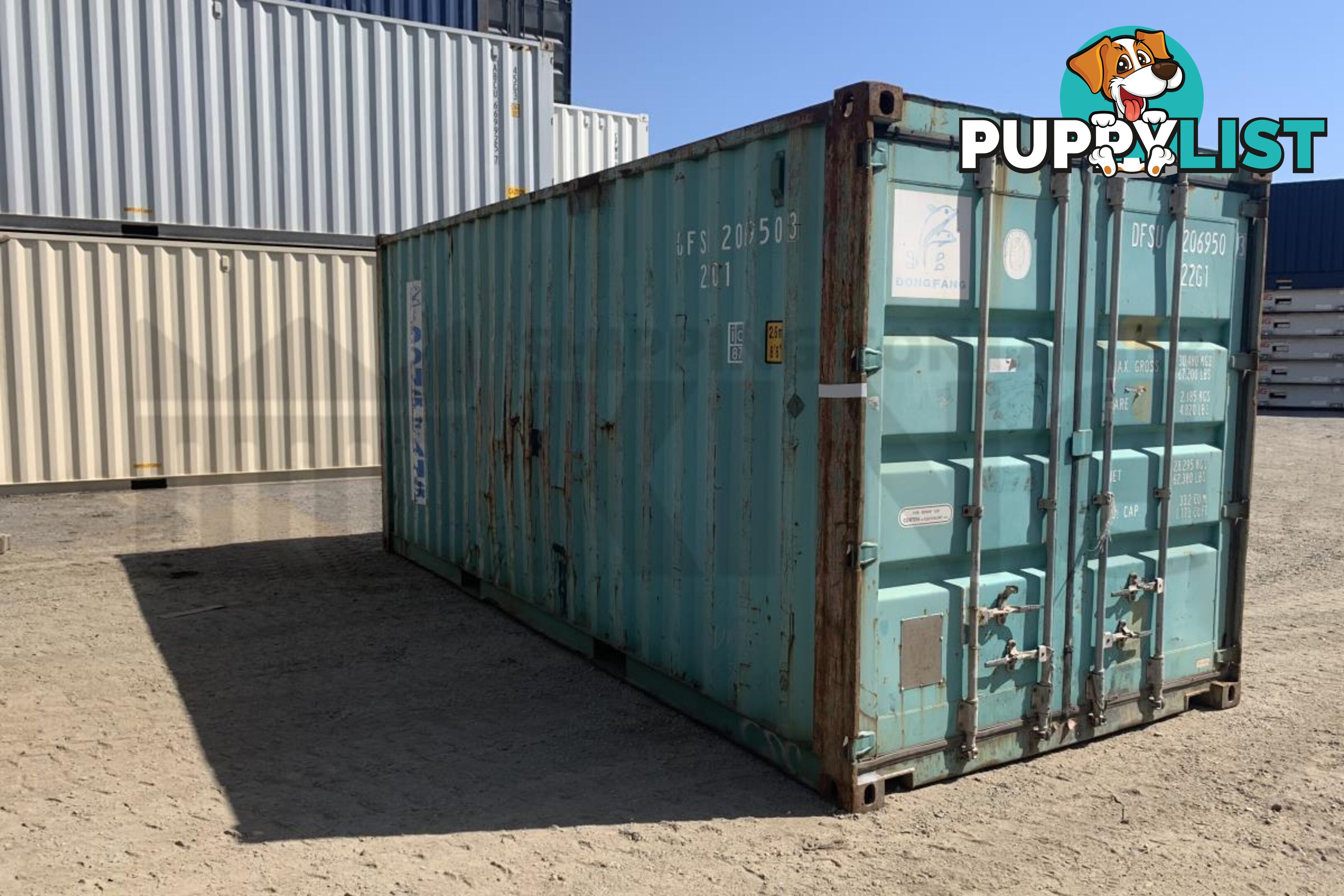 20' STANDARD HEIGHT SHIPPING CONTAINER - in Brisbane