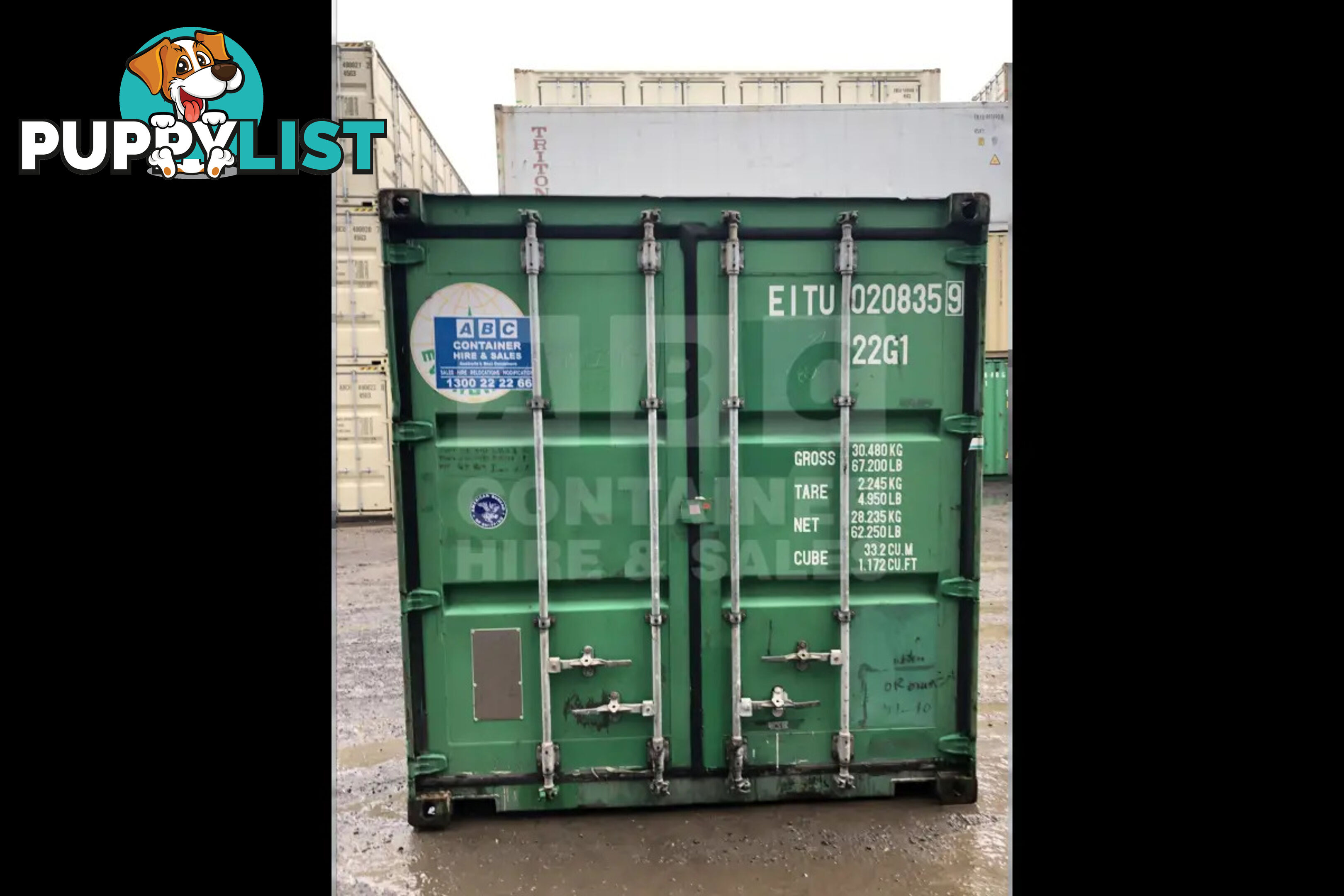 20' STANDARD HEIGHT SHIPPING CONTAINER - in Gladstone