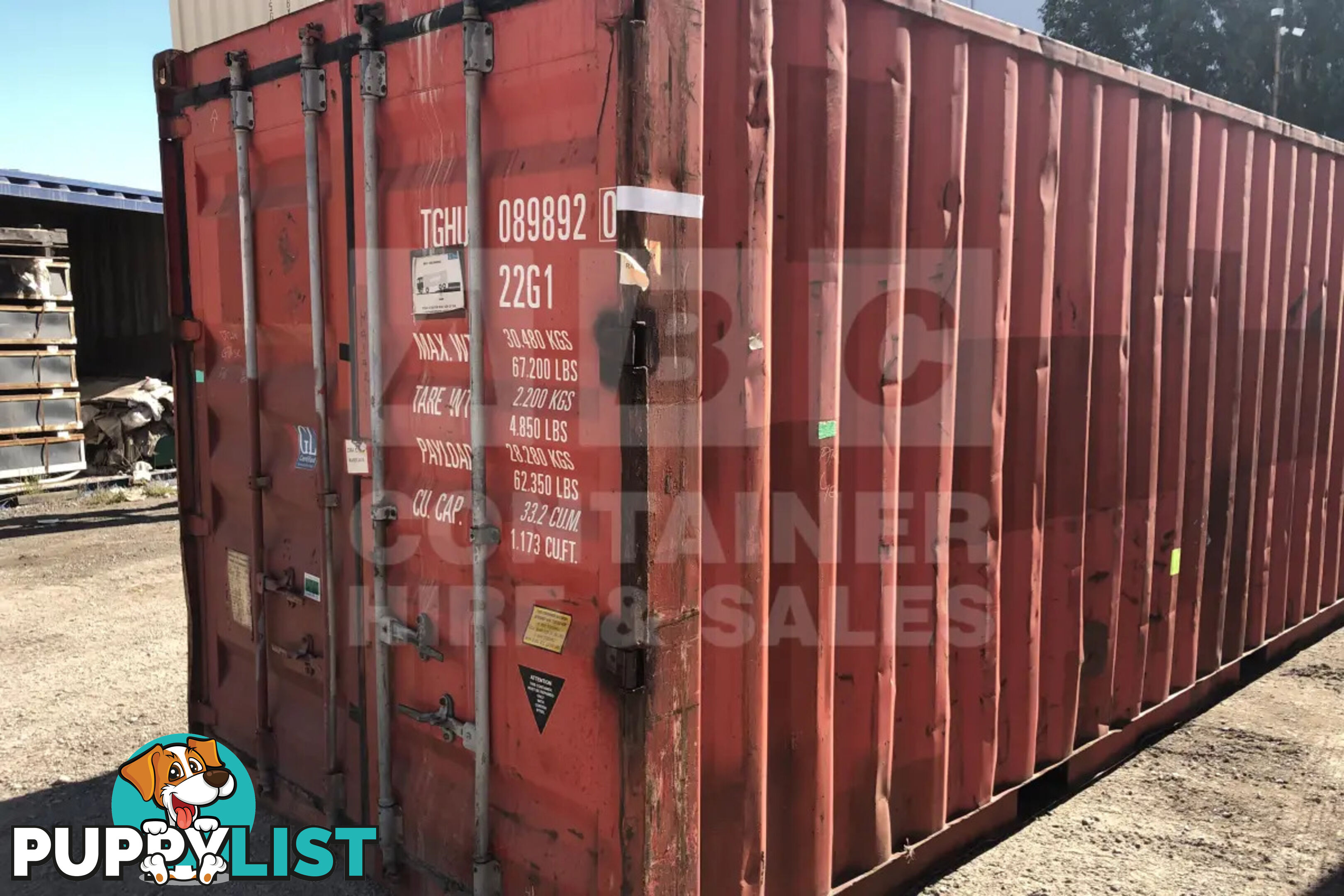 20' STANDARD HEIGHT SHIPPING CONTAINER - in Rockhampton
