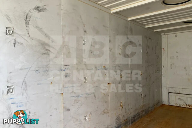 20' HIGH CUBE BULKER SHIPPING CONTAINER (STEEL FLOOR WITH ROOF HATCHES, 2 PALLETS WIDE)