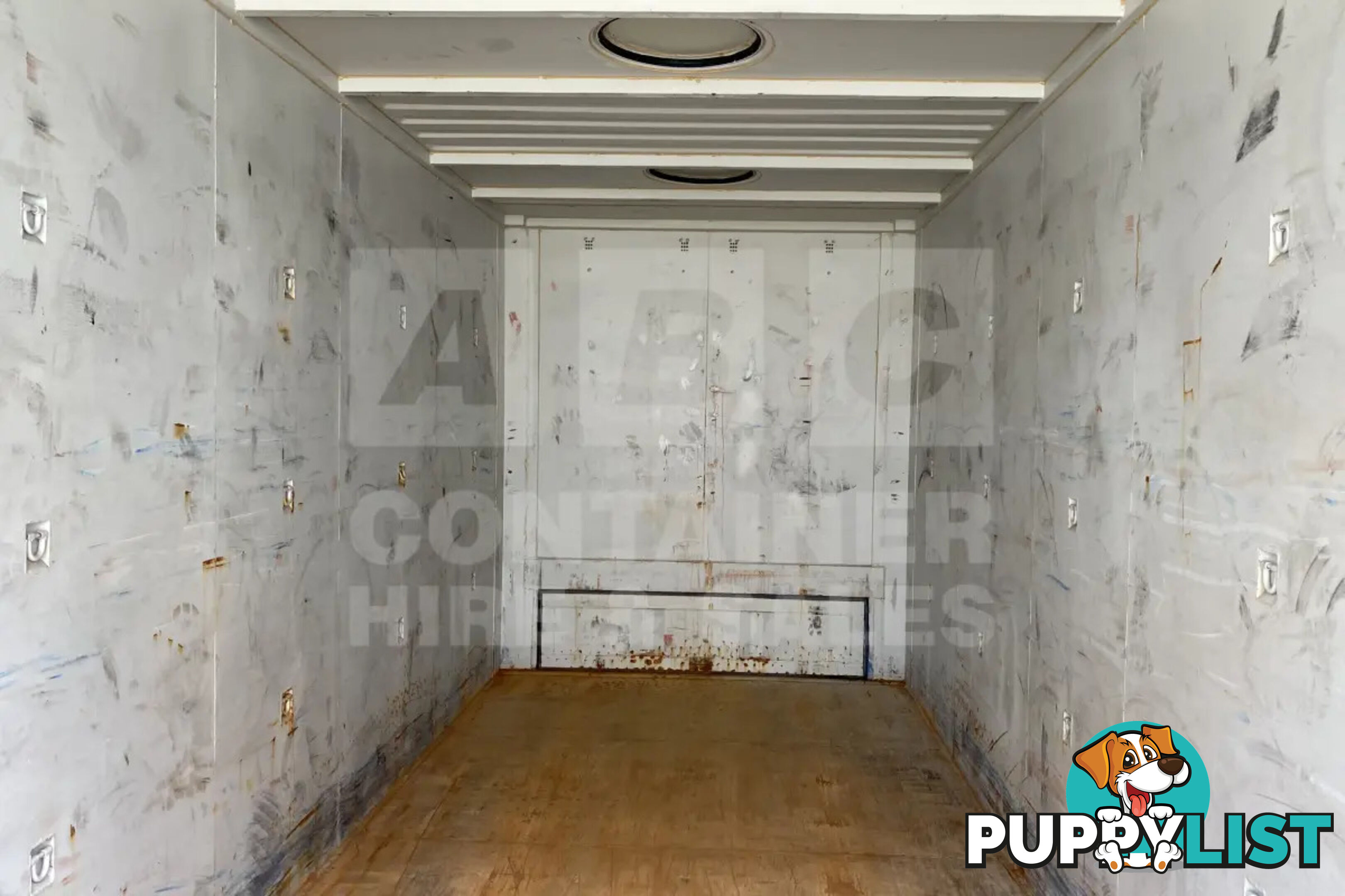 20' HIGH CUBE BULKER SHIPPING CONTAINER (STEEL FLOOR WITH ROOF HATCHES, 2 PALLETS WIDE)