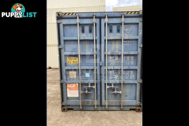 20' HIGH CUBE BULKER SHIPPING CONTAINER (STEEL FLOOR WITH ROOF HATCHES, 2 PALLETS WIDE)