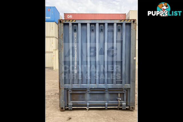 20' HIGH CUBE BULKER SHIPPING CONTAINER (STEEL FLOOR WITH ROOF HATCHES, 2 PALLETS WIDE)