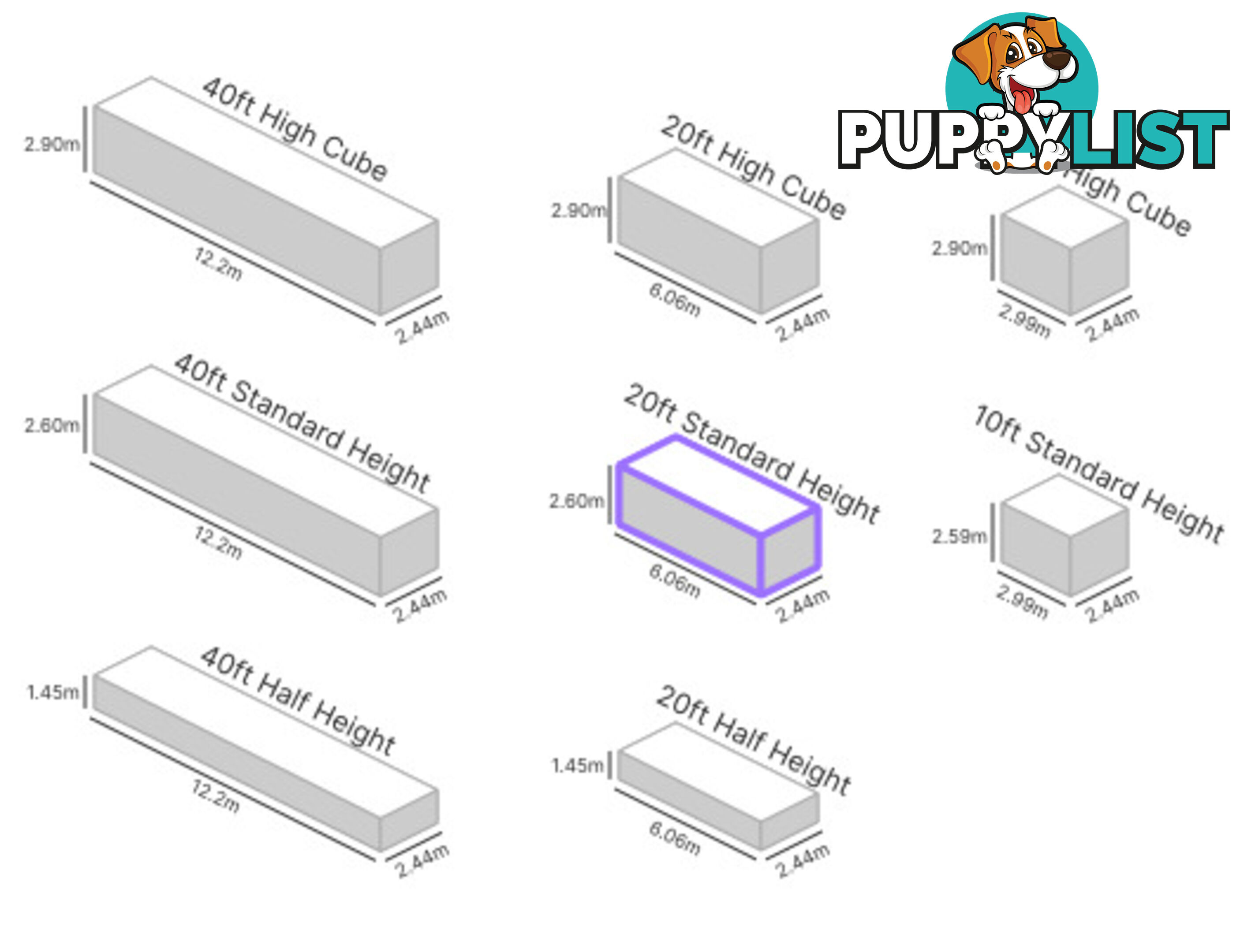 20' STANDARD HEIGHT SHIPPING CONTAINER