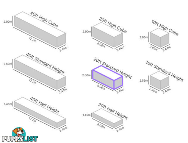 20' STANDARD HEIGHT SHIPPING CONTAINER