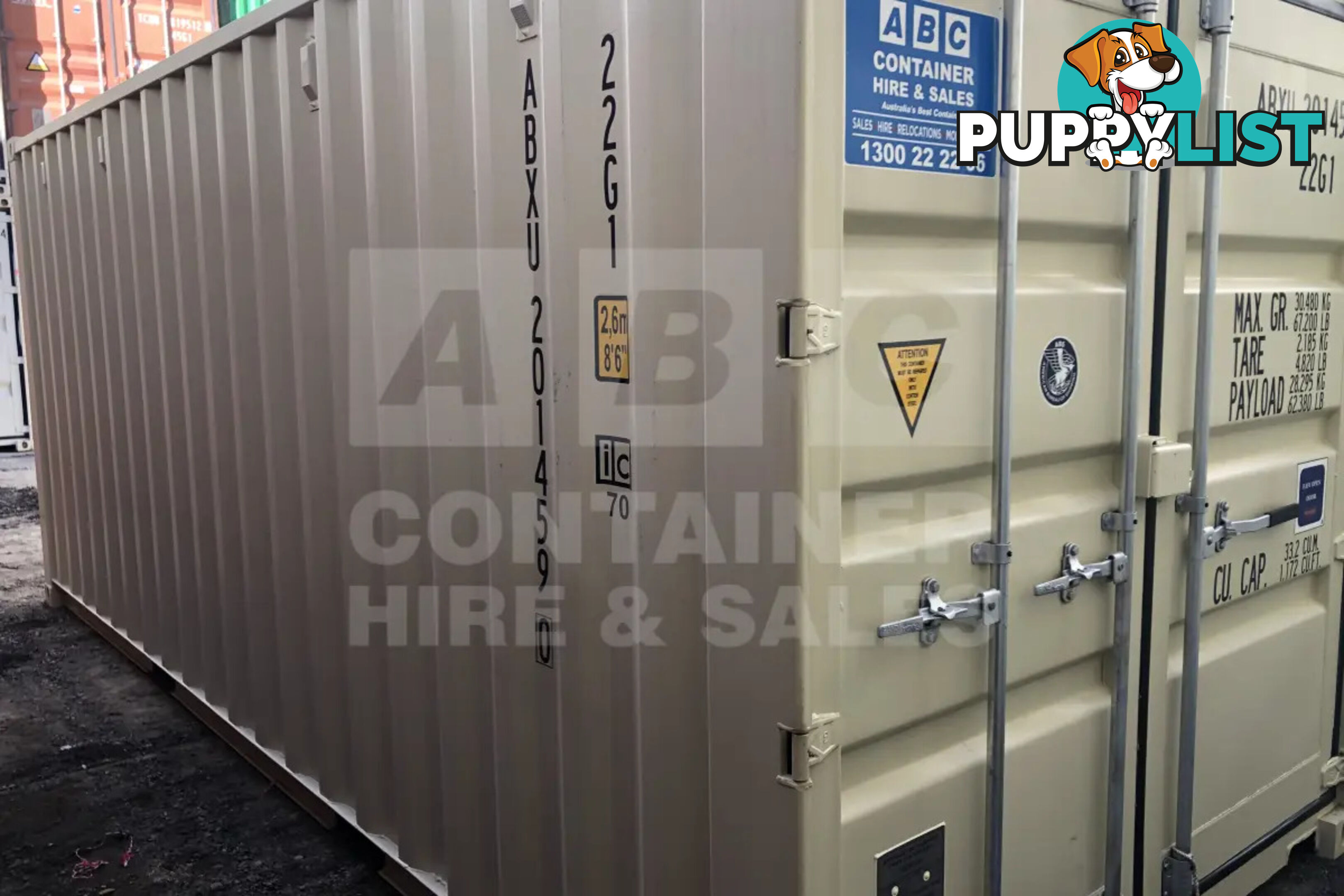 20' STANDARD HEIGHT SHIPPING CONTAINER