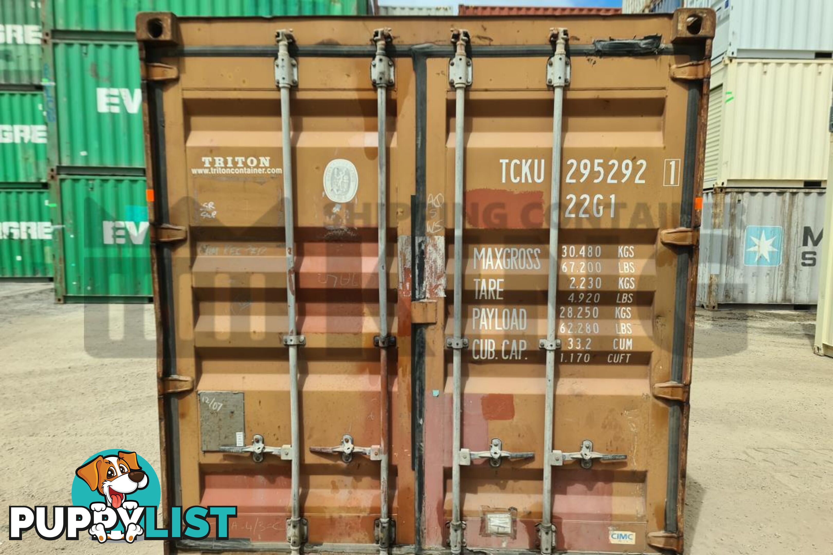 20' STANDARD HEIGHT SHIPPING CONTAINER