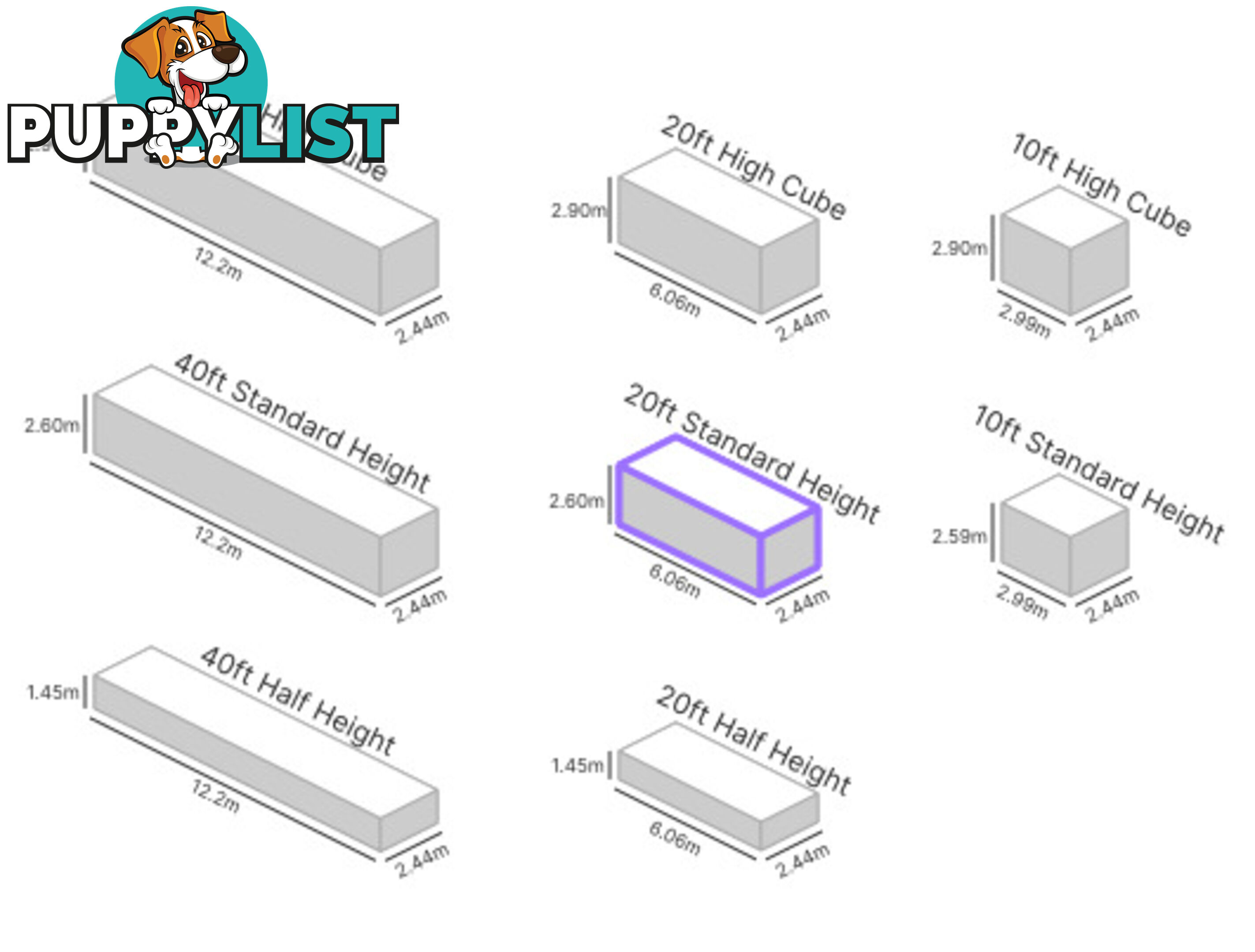 20' STANDARD HEIGHT SHIPPING CONTAINER