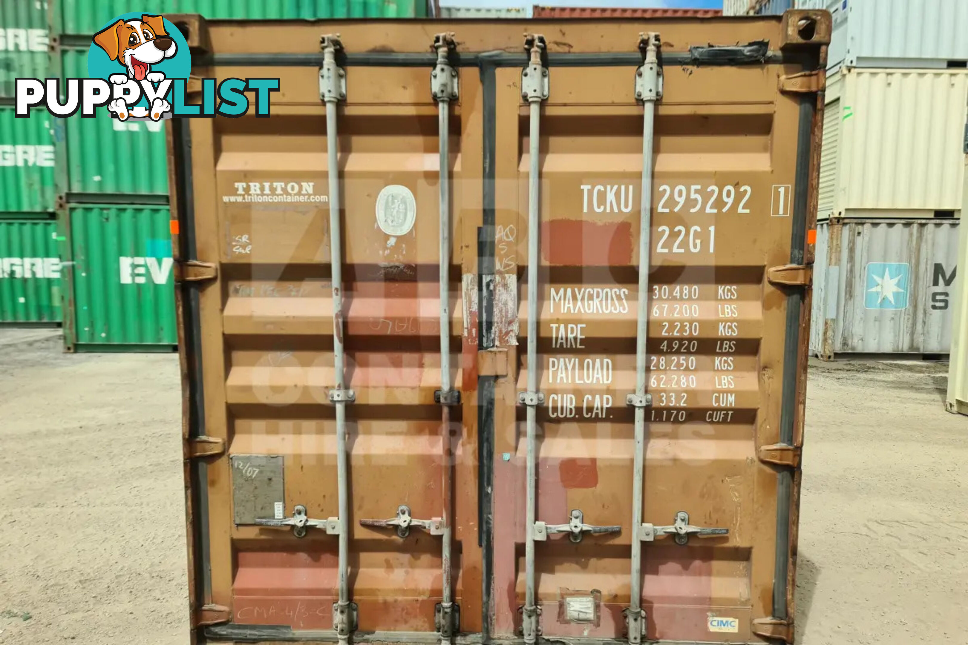 20' STANDARD HEIGHT SHIPPING CONTAINER