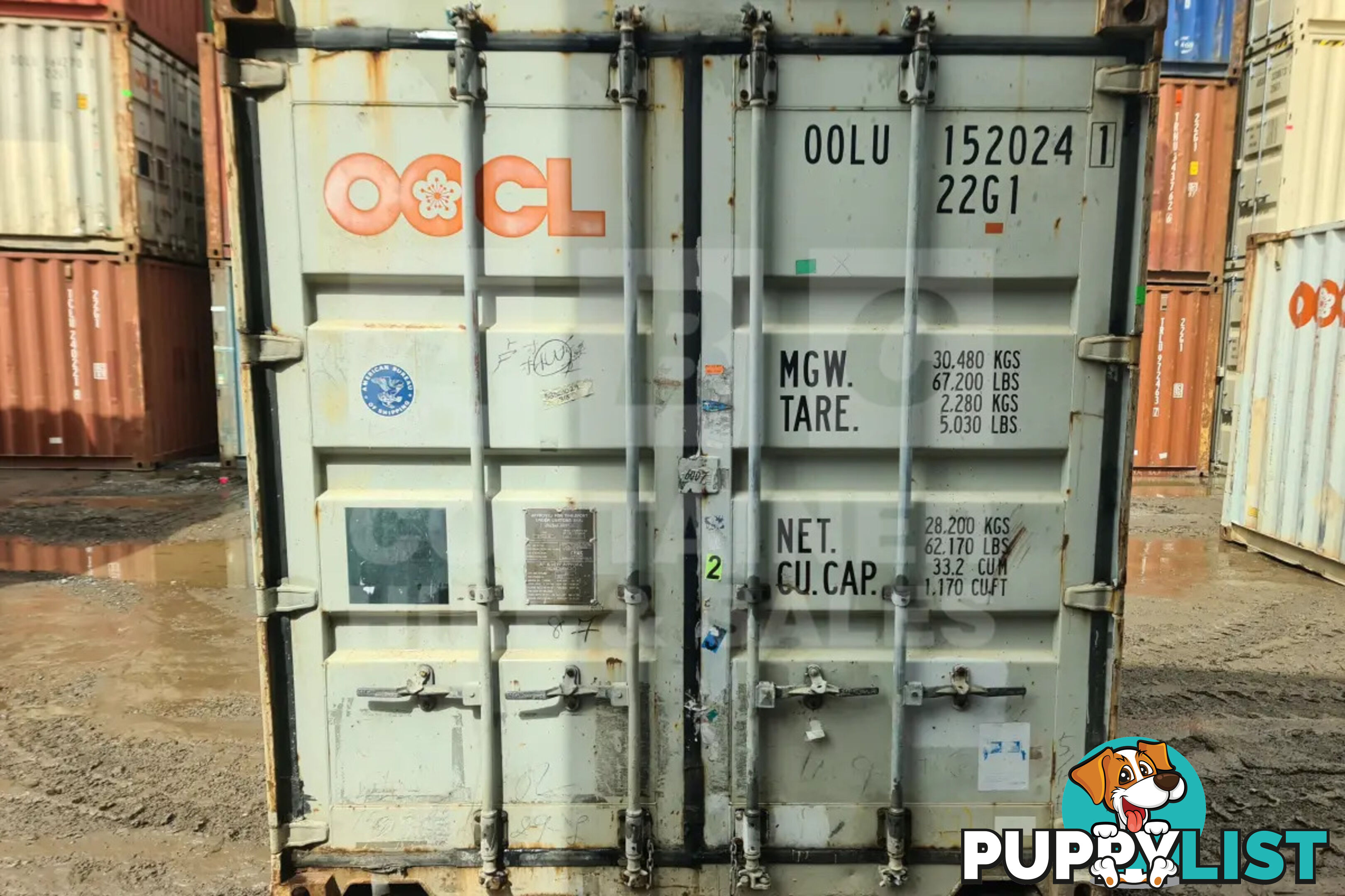 20' STANDARD HEIGHT SHIPPING CONTAINER