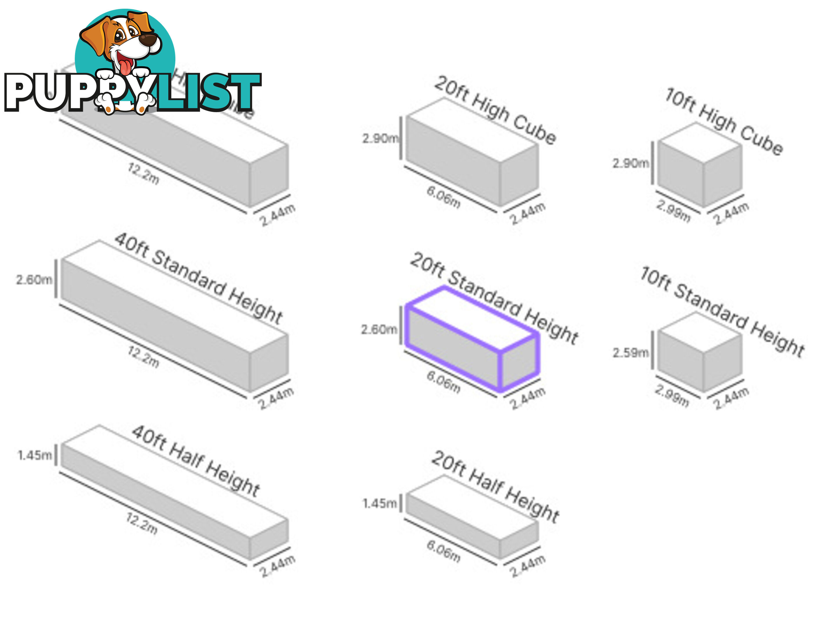 20' STANDARD HEIGHT SHIPPING CONTAINER