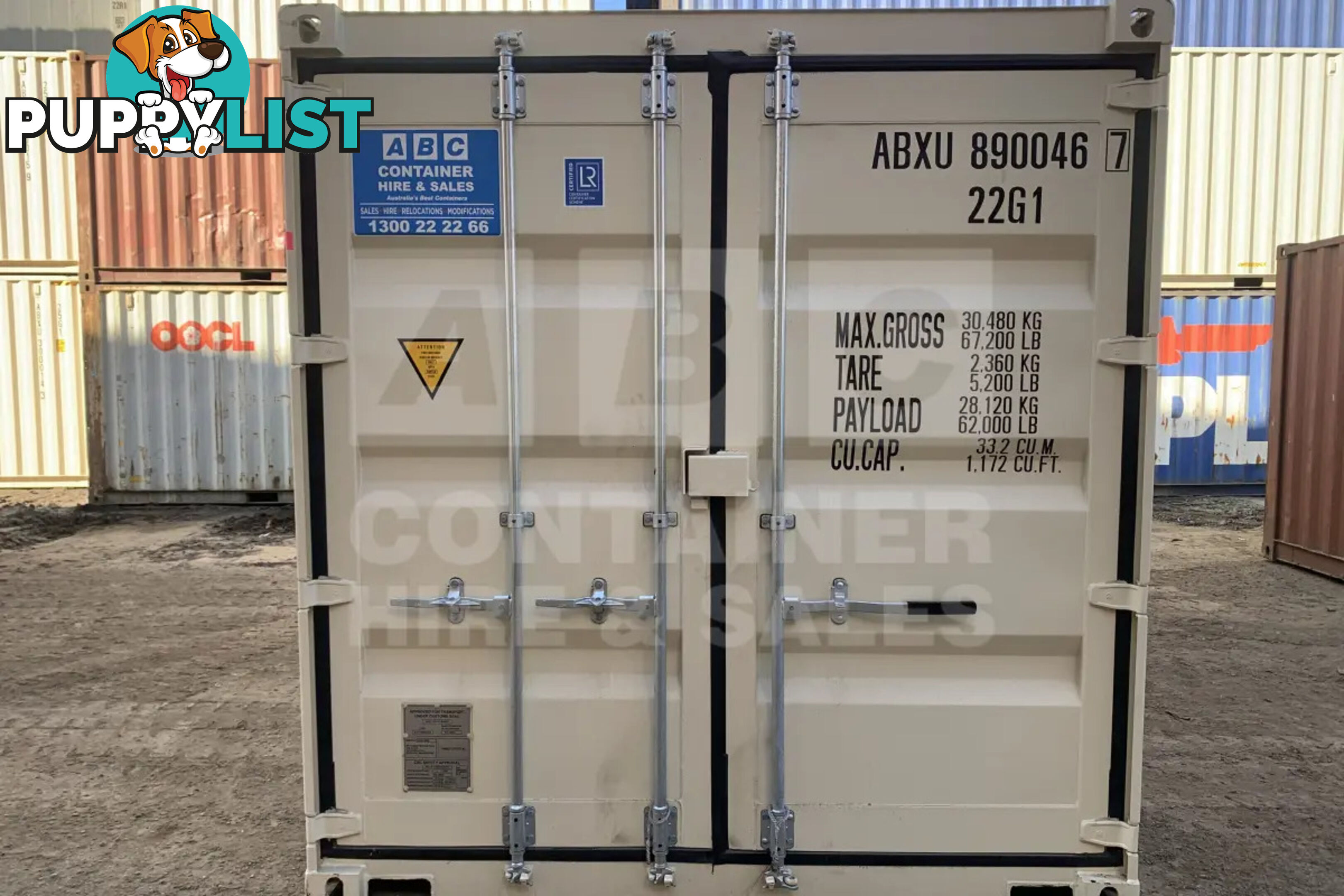 20' STANDARD HEIGHT SHIPPING CONTAINER (STEEL FLOOR) - in Rockhampton