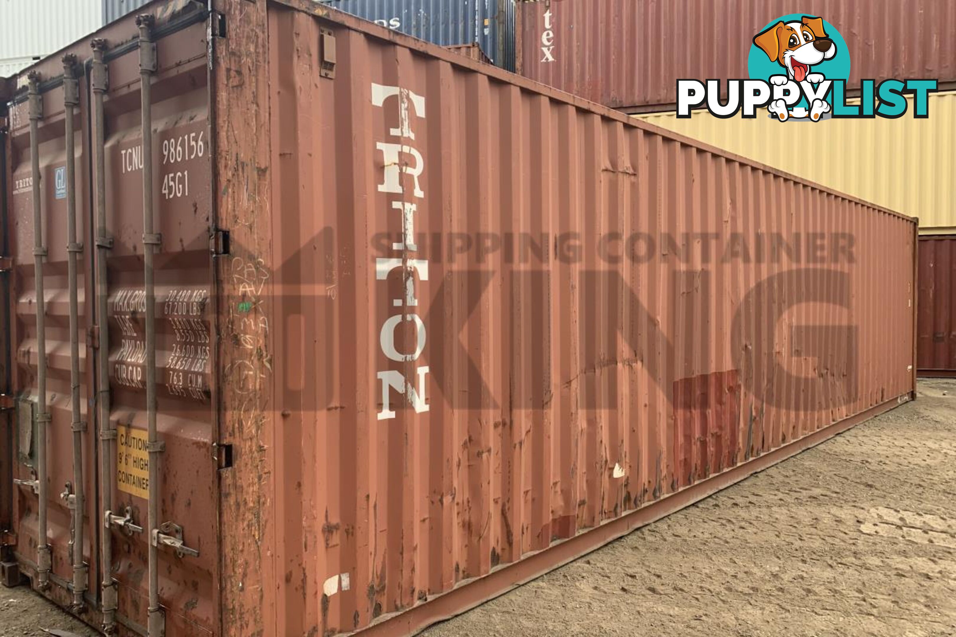 40' HIGH CUBE SHIPPING CONTAINER - in Chinchilla
