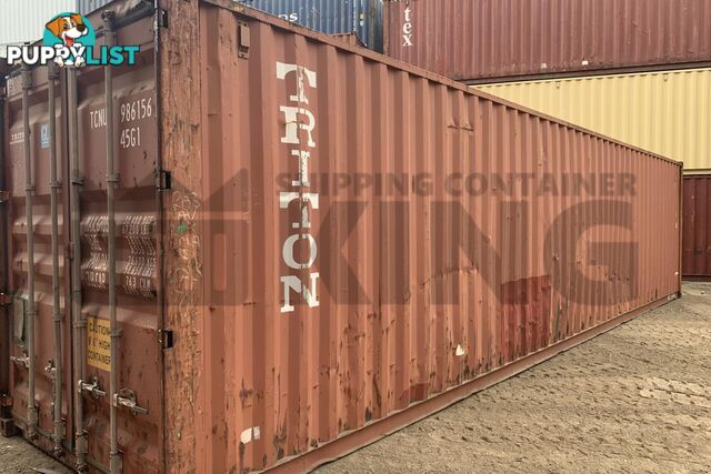 40' HIGH CUBE SHIPPING CONTAINER - in Chinchilla