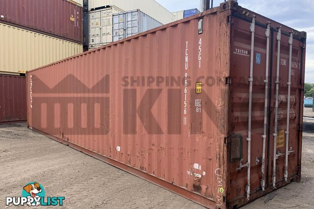 40' HIGH CUBE SHIPPING CONTAINER - in Chinchilla