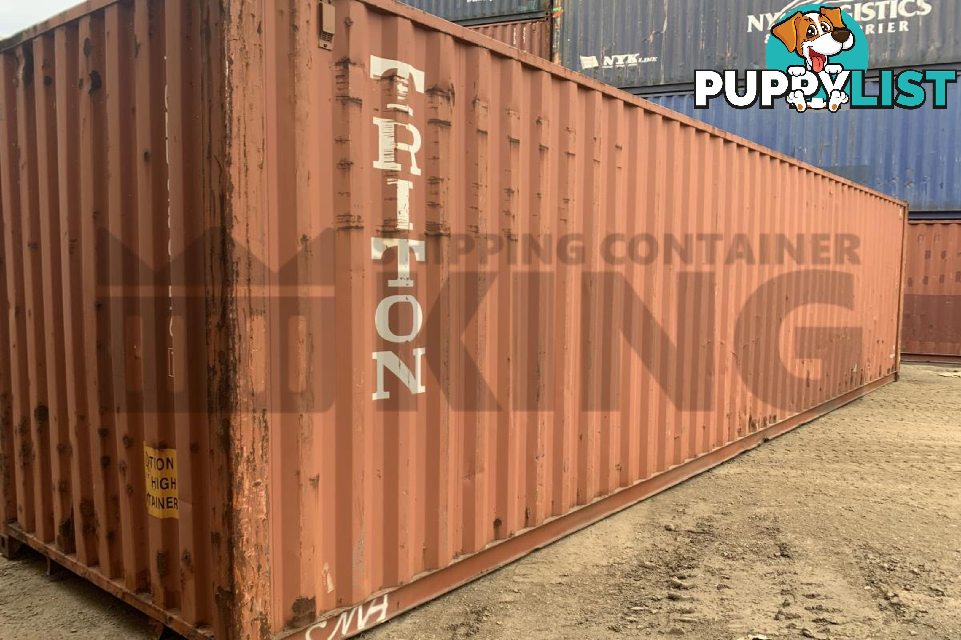 40' HIGH CUBE SHIPPING CONTAINER - in Chinchilla