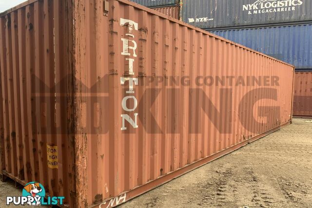 40' HIGH CUBE SHIPPING CONTAINER - in Chinchilla