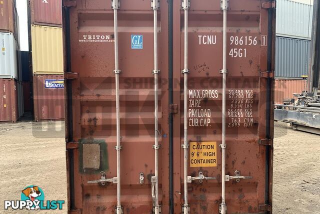 40' HIGH CUBE SHIPPING CONTAINER - in Chinchilla