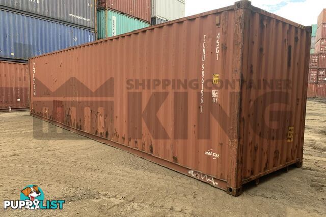 40' HIGH CUBE SHIPPING CONTAINER - in Chinchilla