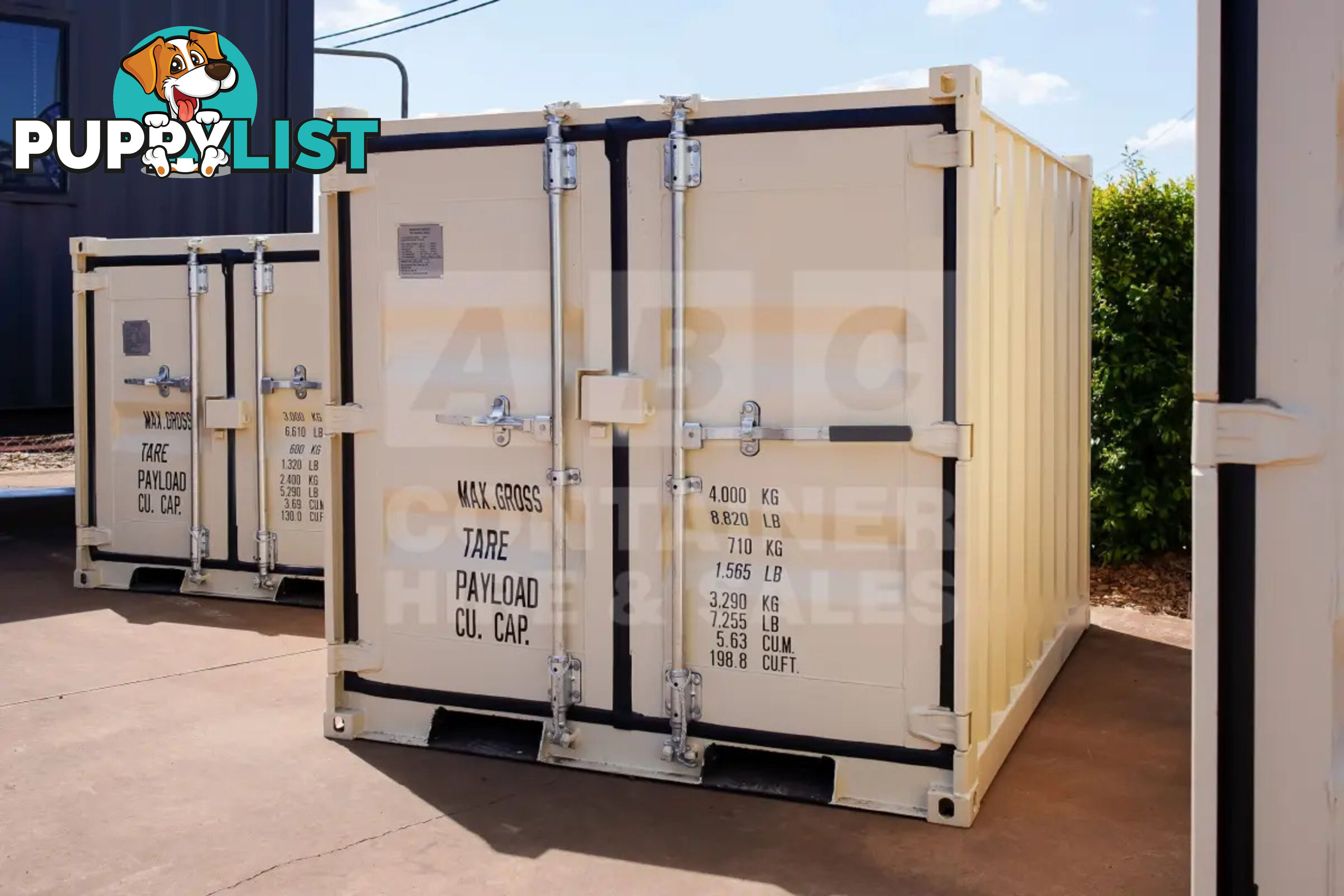 7' MINI CUBE SHIPPING CONTAINER