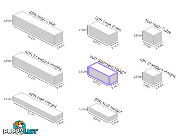 20' STANDARD HEIGHT SHIPPING CONTAINER