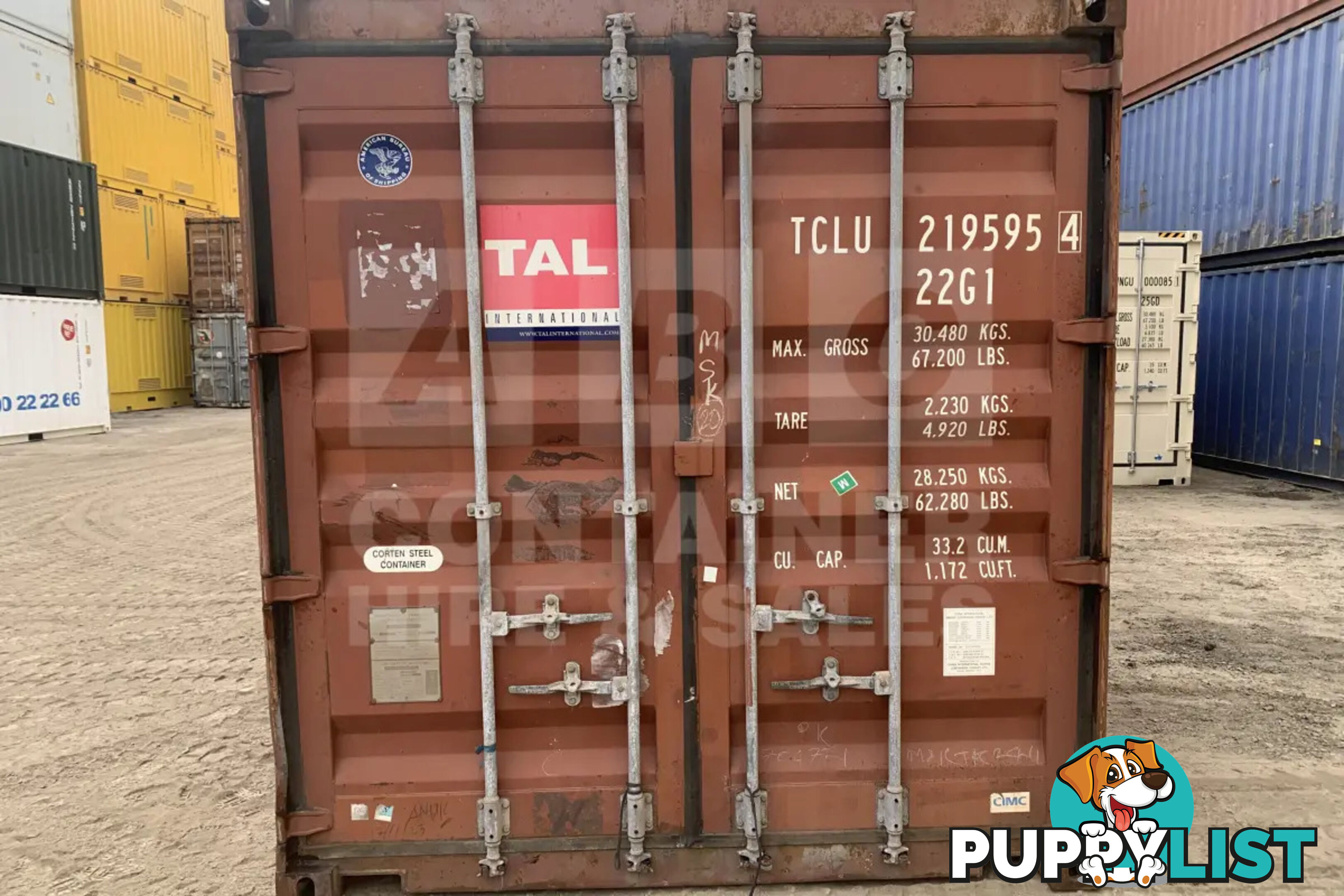 20' STANDARD HEIGHT SHIPPING CONTAINER