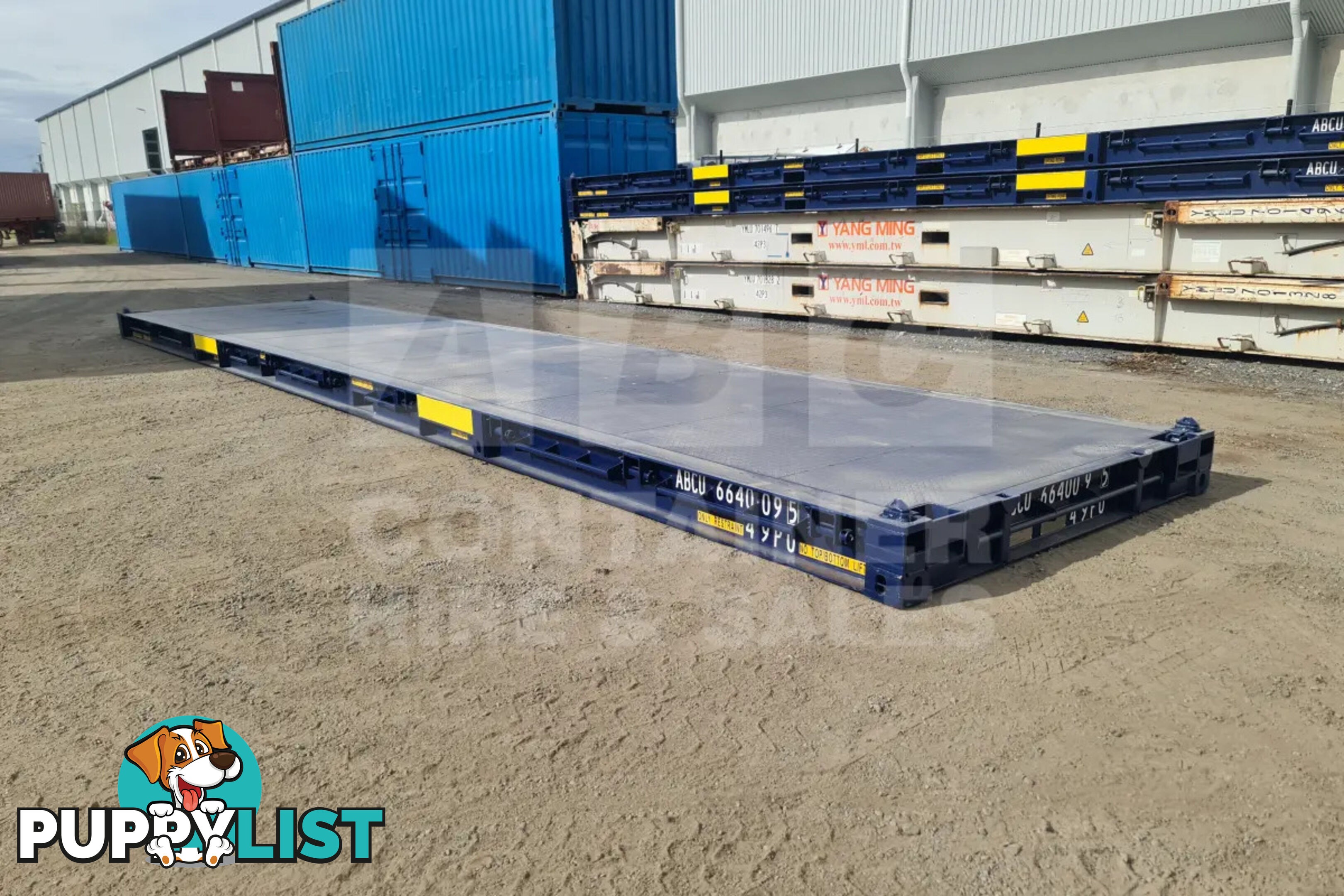 40' PLATFORM 316MM BASE DEPTH SHIPPING CONTAINER (BUILT IN TWIST LOCK)