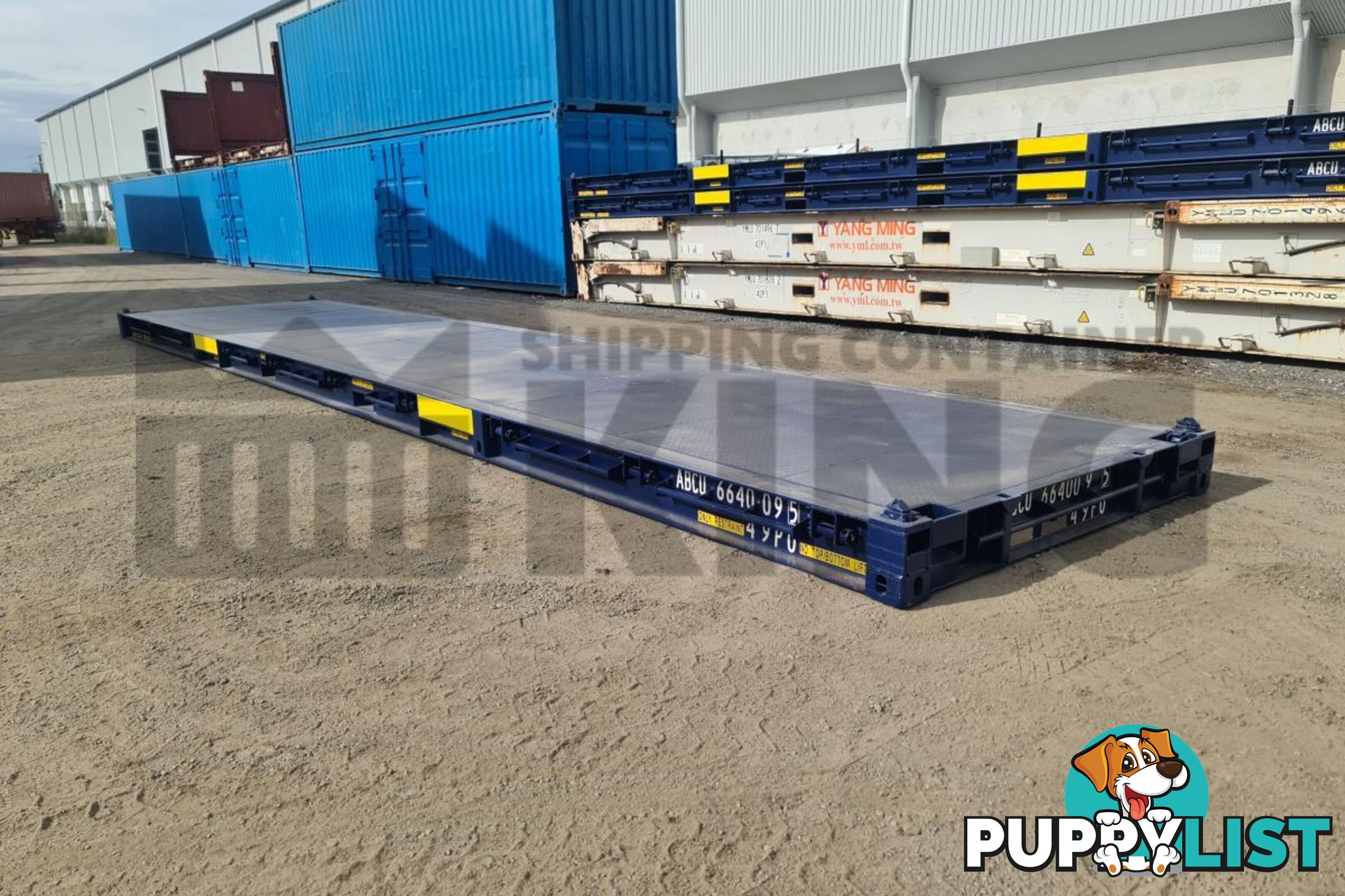 40' PLATFORM 316MM BASE DEPTH SHIPPING CONTAINER (BUILT IN TWIST LOCK)