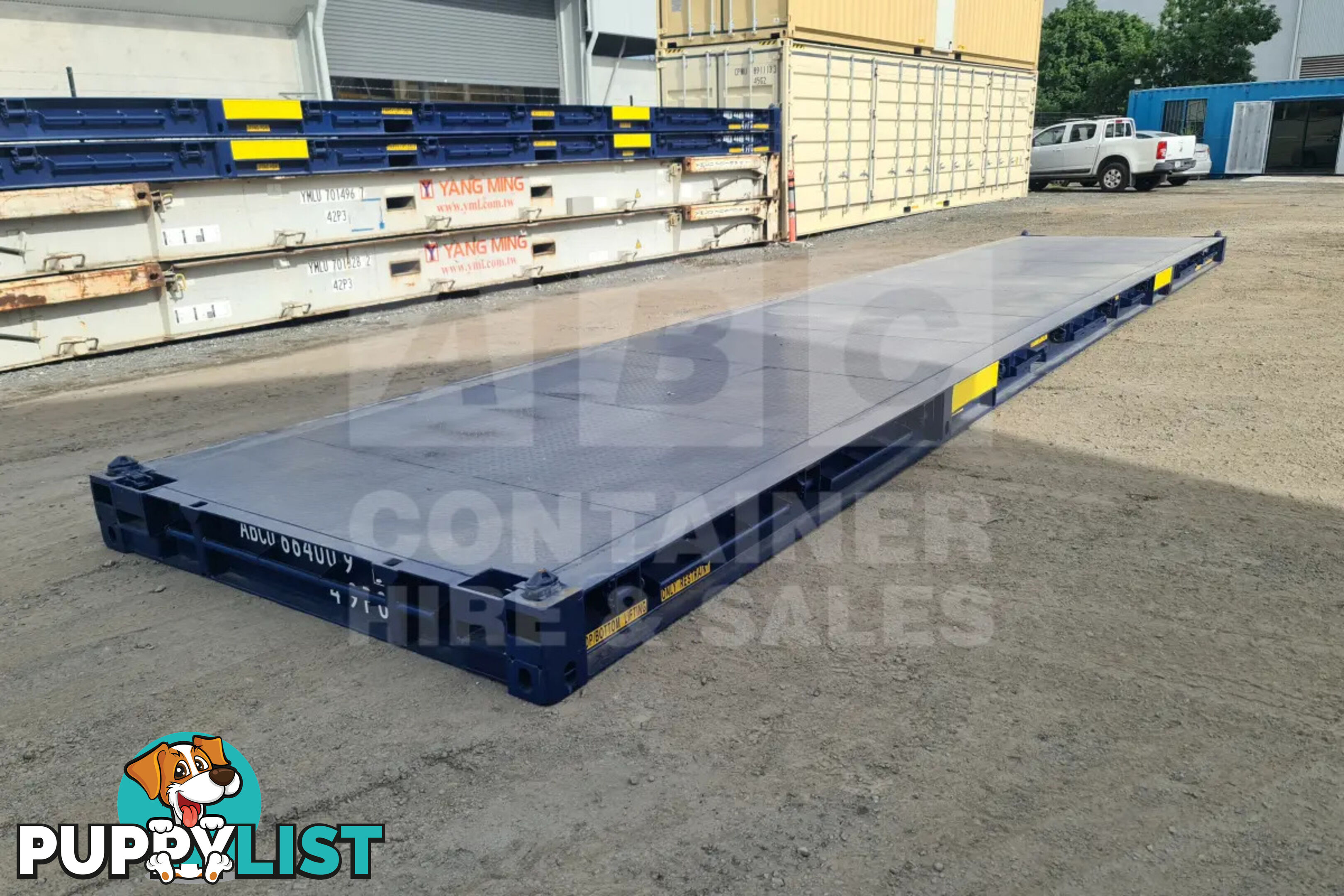 40' PLATFORM 316MM BASE DEPTH SHIPPING CONTAINER (BUILT IN TWIST LOCK)