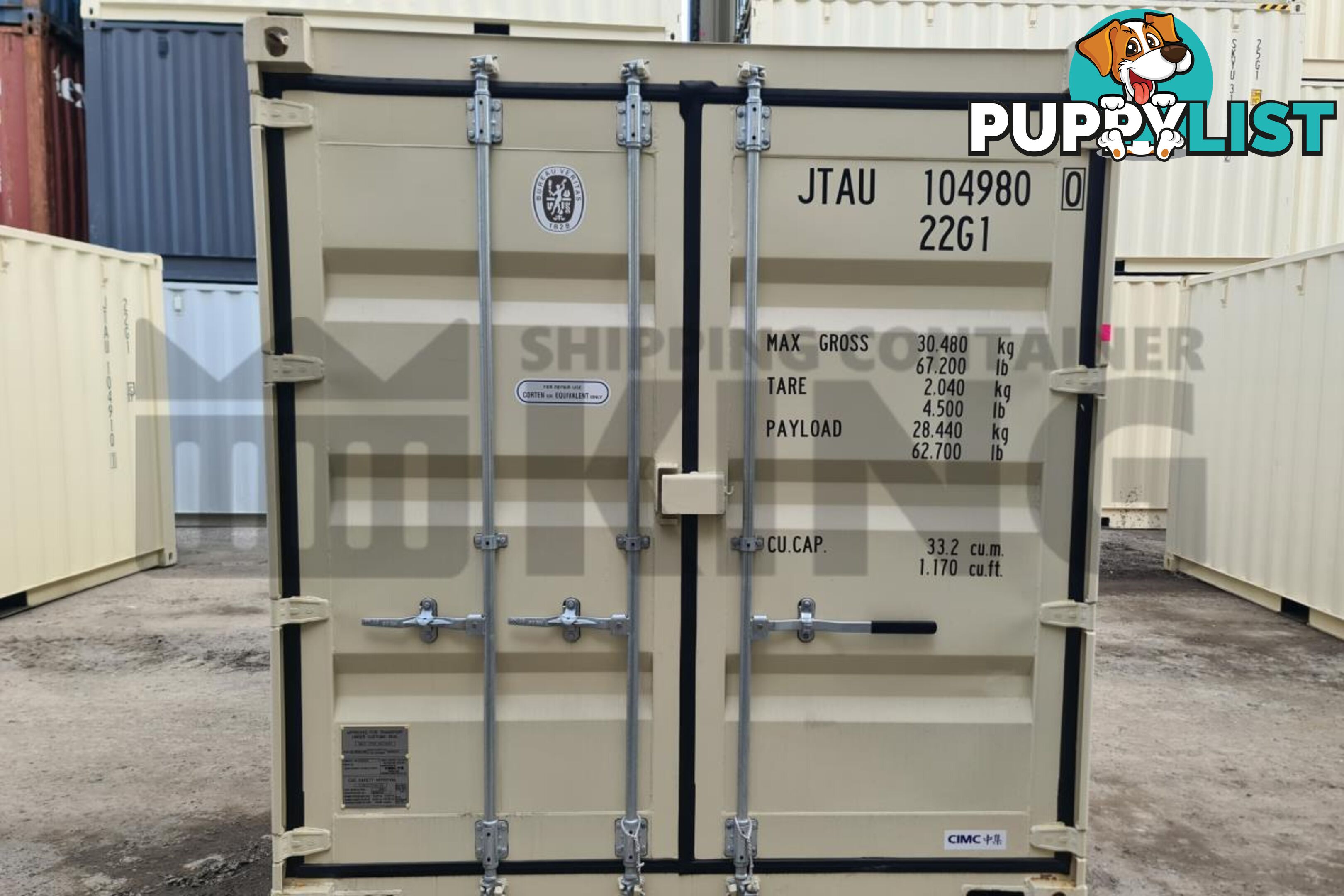 20' STANDARD HEIGHT SHIPPING CONTAINER