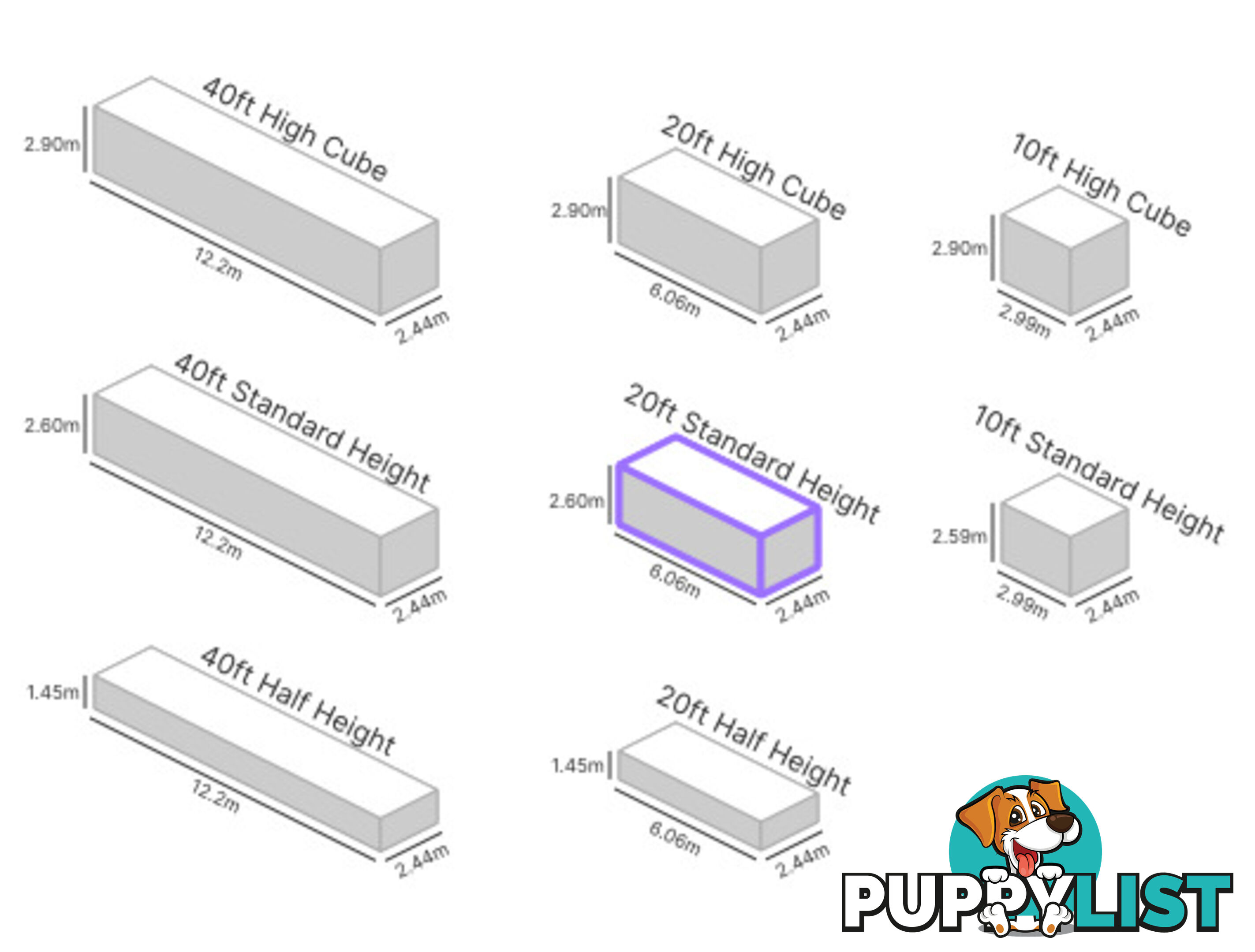 20' STANDARD HEIGHT SHIPPING CONTAINER