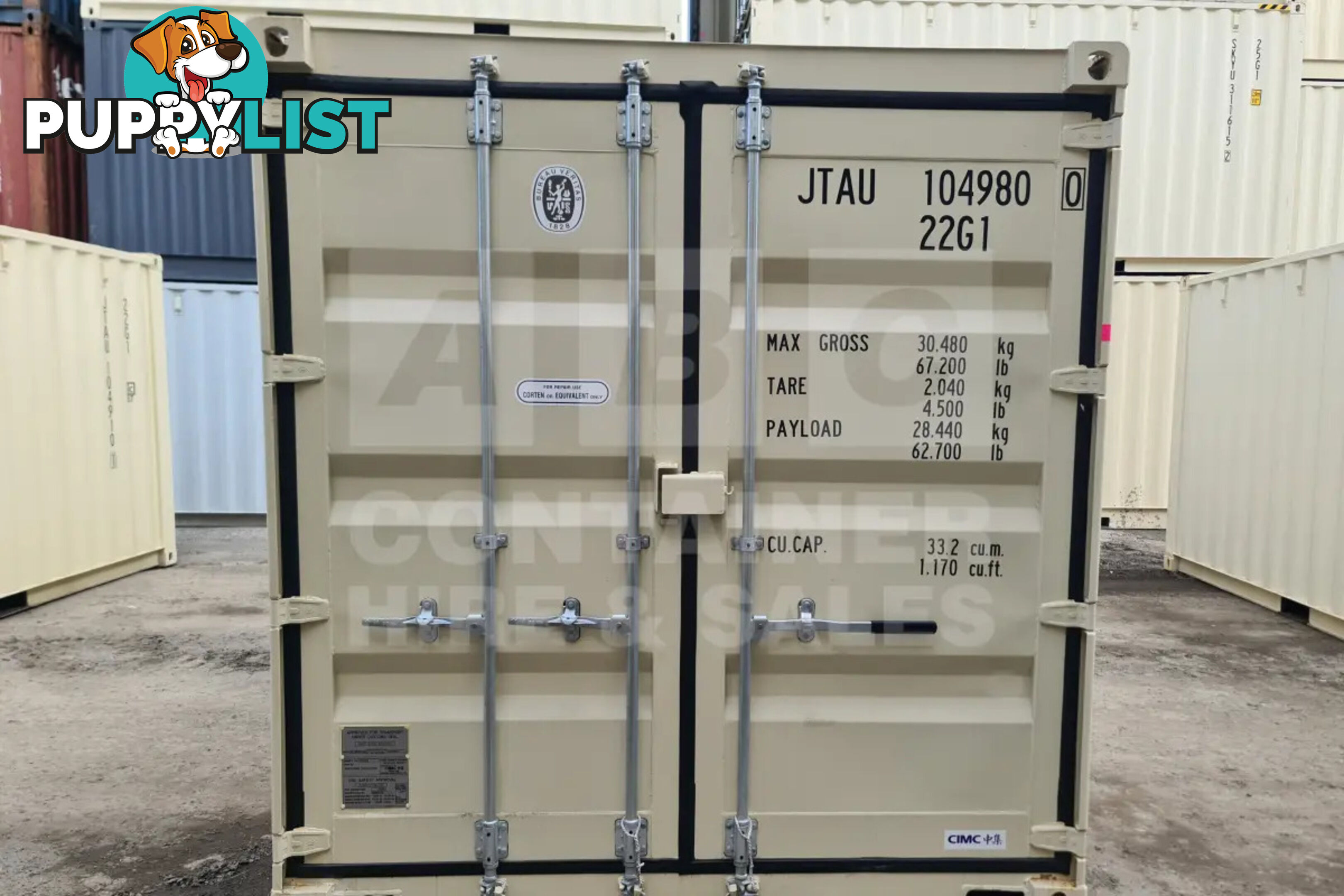 20' STANDARD HEIGHT SHIPPING CONTAINER