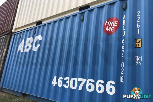 20' STANDARD HEIGHT SHIPPING CONTAINER - in Rockhampton