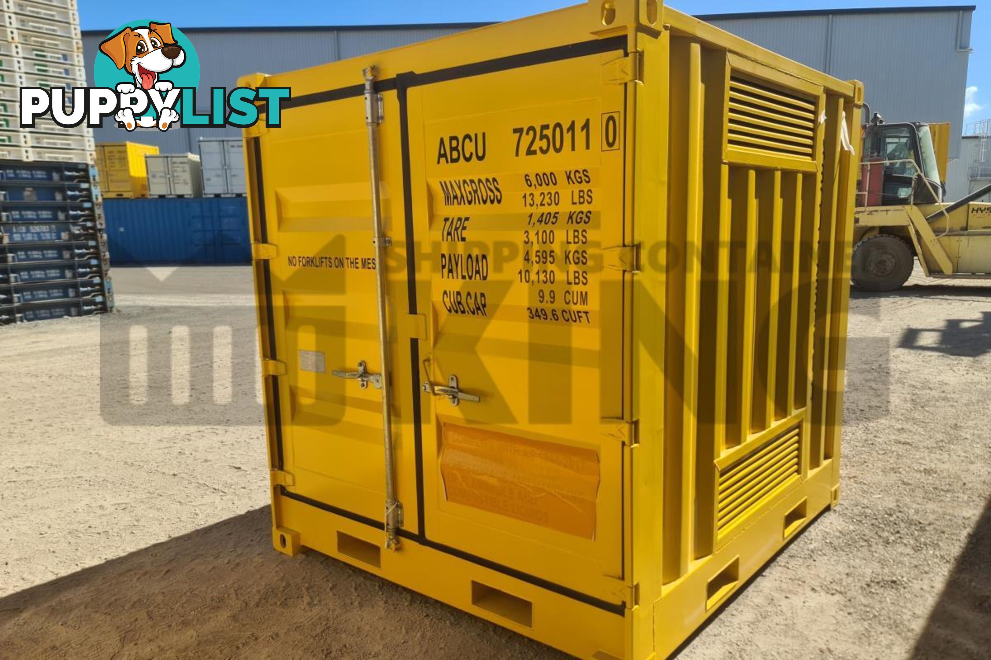 8' DANGEROUS GOODS SHIPPING CONTAINER (4 CORNER POST)