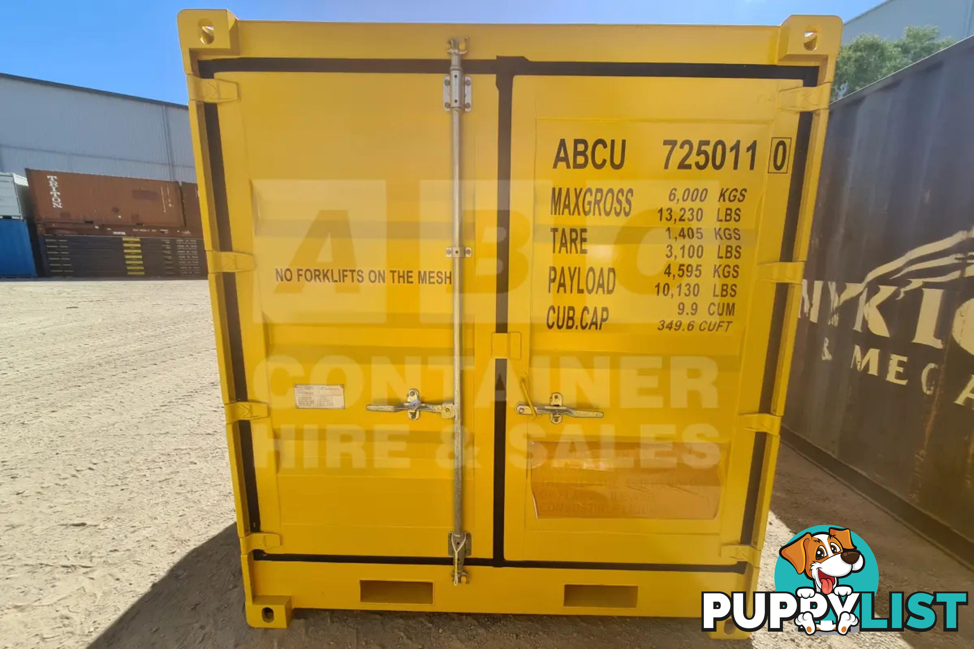 8' DANGEROUS GOODS SHIPPING CONTAINER (4 CORNER POST)
