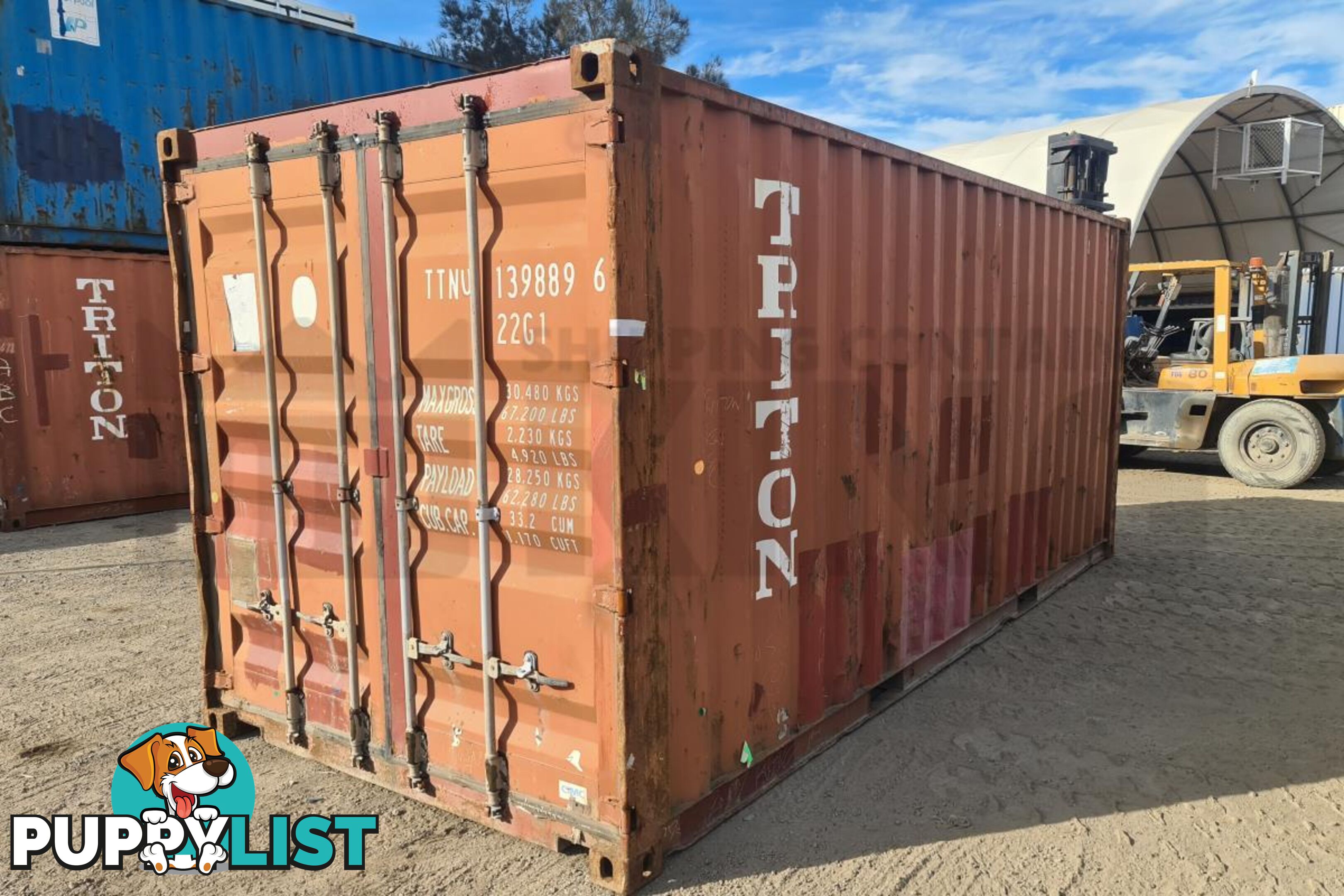 20' STANDARD HEIGHT SHIPPING CONTAINER - in Childers