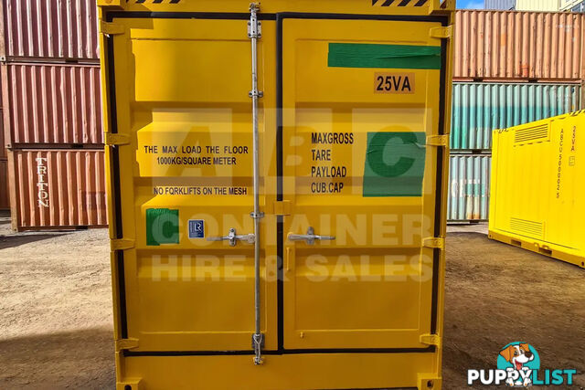 PAIR OF 10' HC DANGEROUS GOODS CONTAINERS (2 X 4 POST 10' DG'S)