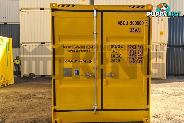 PAIR OF 10' HC DANGEROUS GOODS CONTAINERS (2 X 4 POST 10' DG'S)
