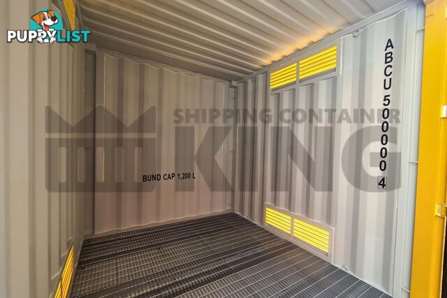 PAIR OF 10' HC DANGEROUS GOODS CONTAINERS (2 X 4 POST 10' DG'S)