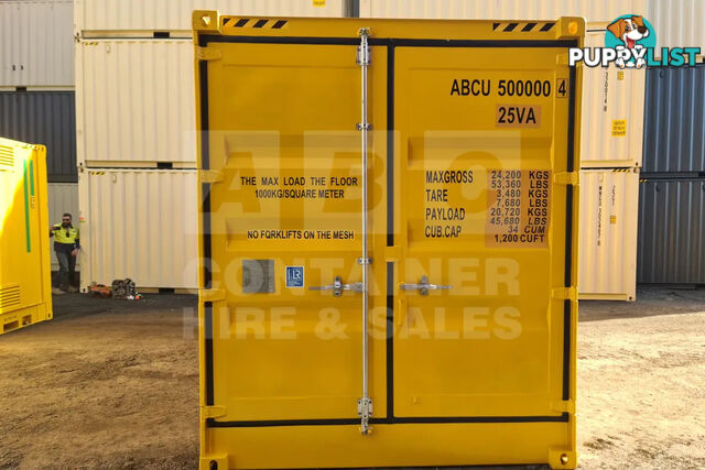 PAIR OF 10' HC DANGEROUS GOODS CONTAINERS (2 X 4 POST 10' DG'S)