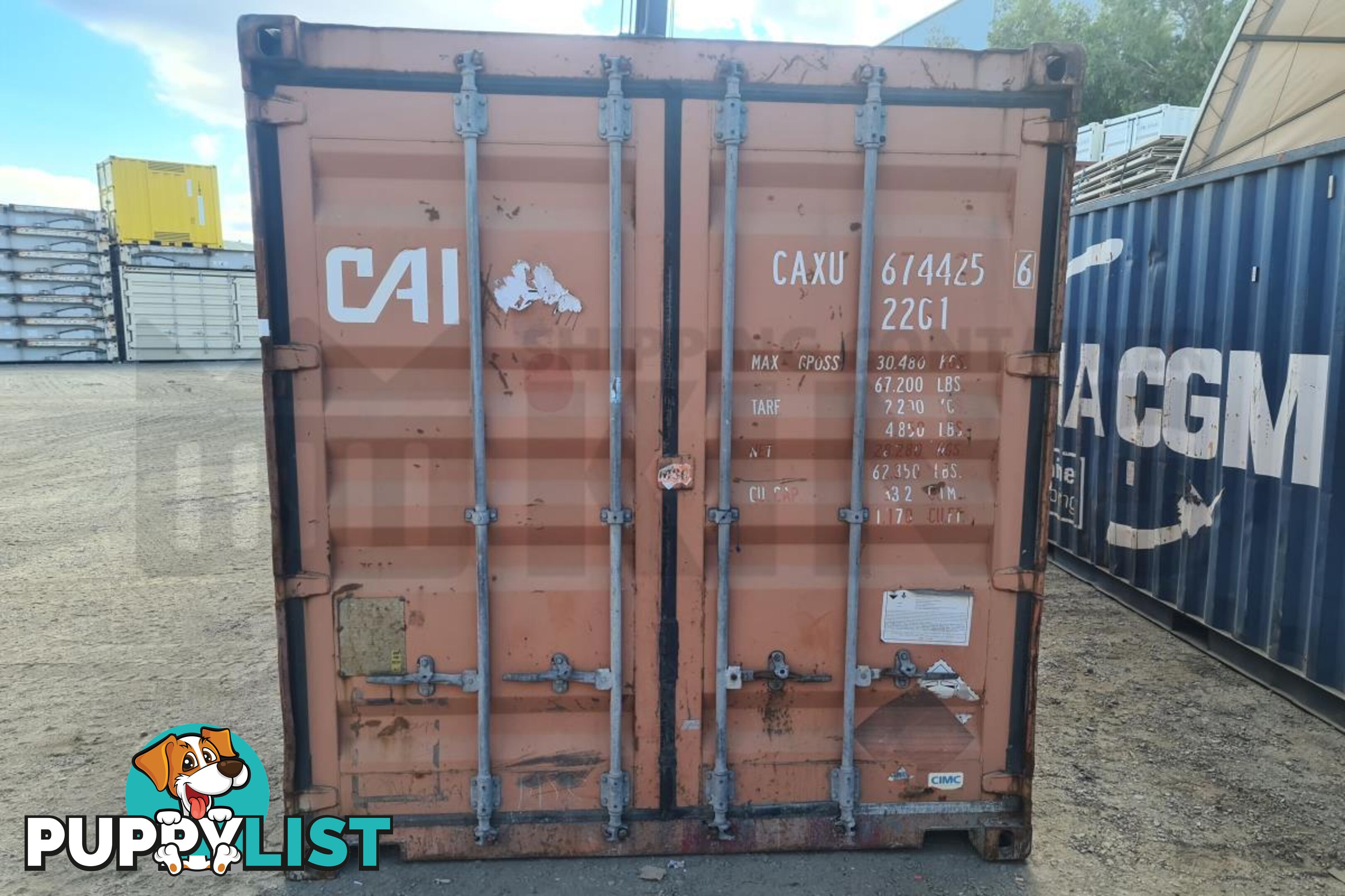 20' STANDARD HEIGHT SHIPPING CONTAINER - in Toowoomba