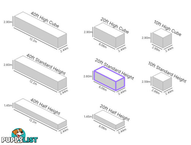 20' STANDARD HEIGHT SHIPPING CONTAINER