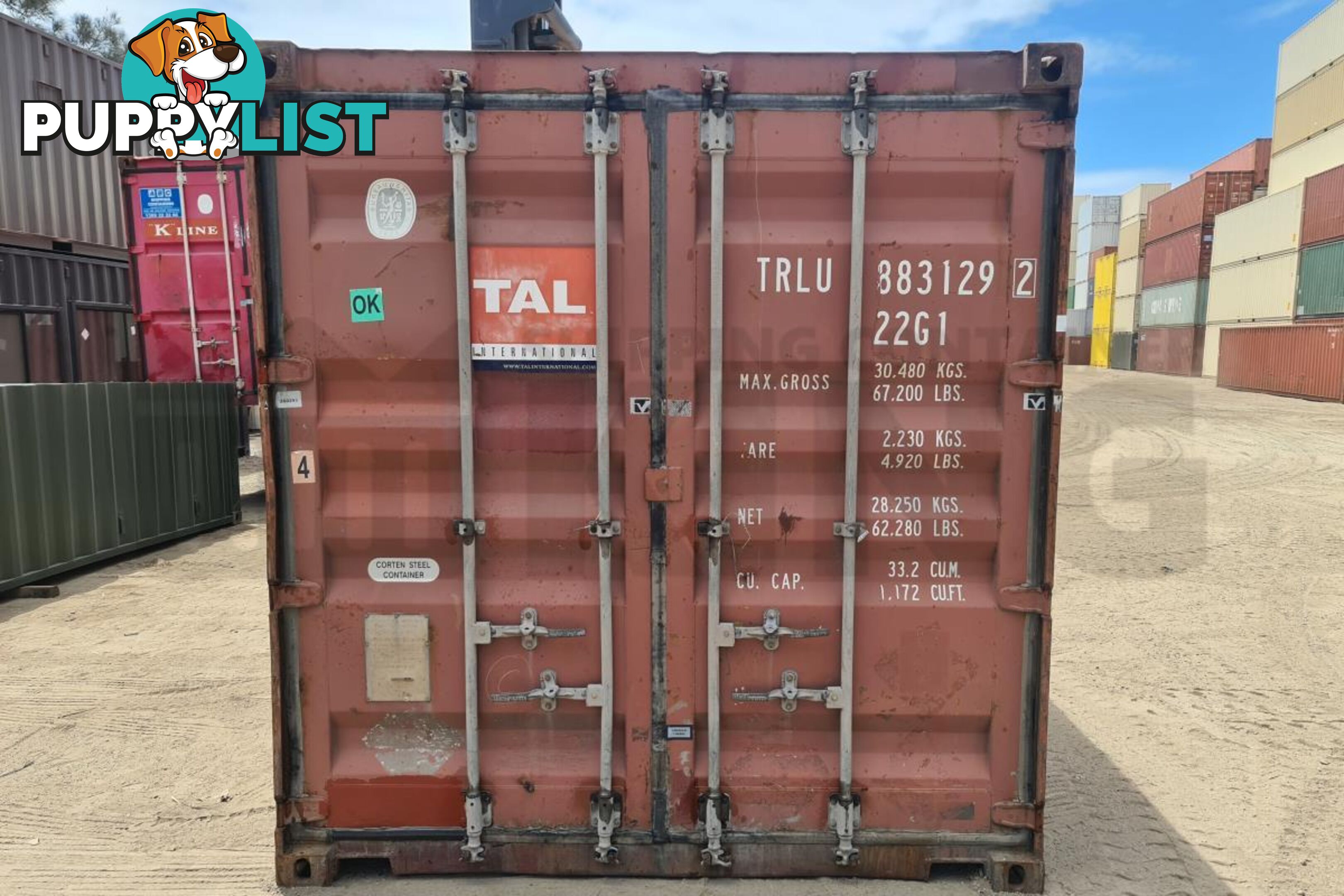 20' STANDARD HEIGHT SHIPPING CONTAINER - in Brisbane