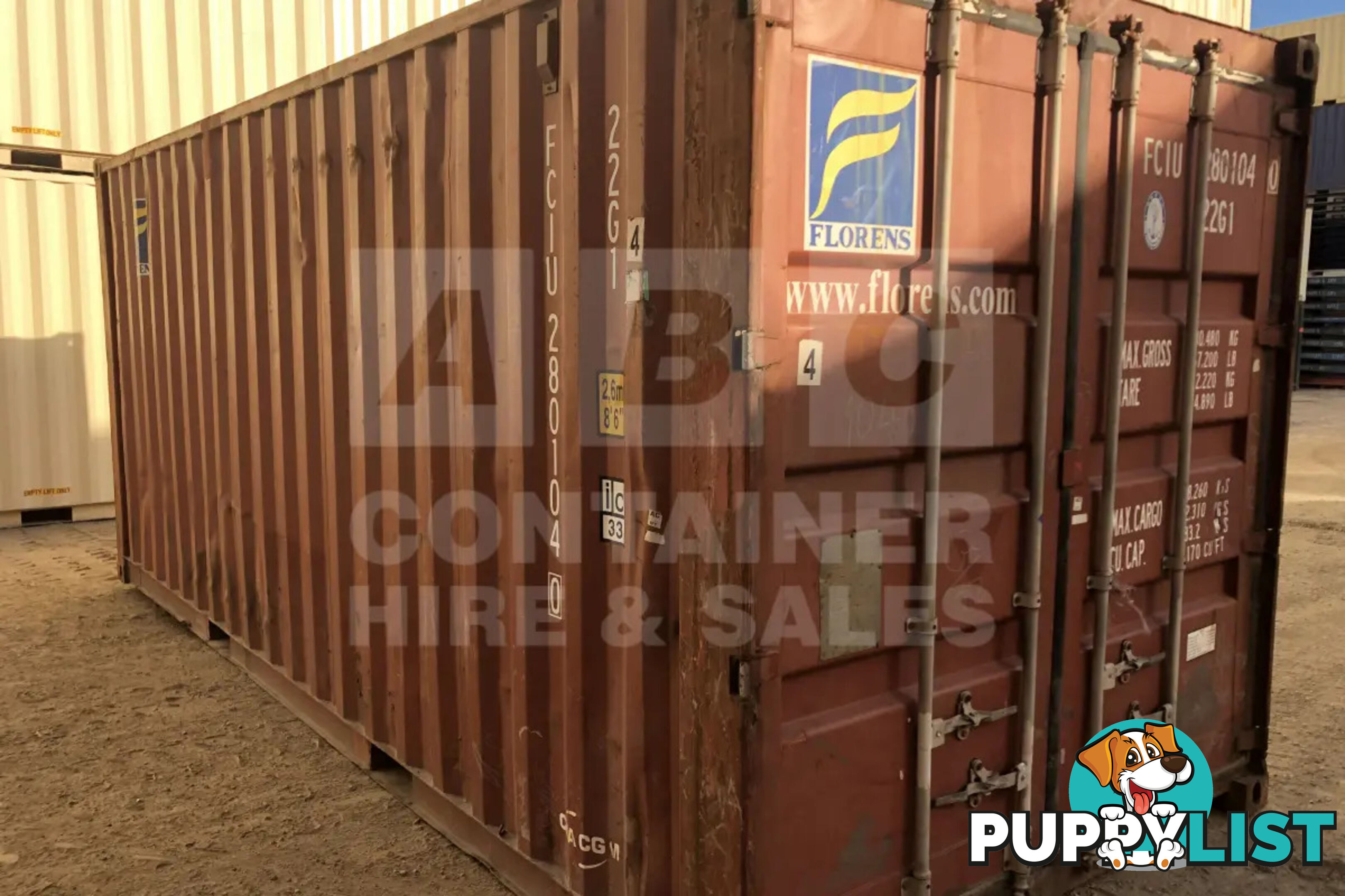 20' STANDARD HEIGHT SHIPPING CONTAINER - in Toowoomba